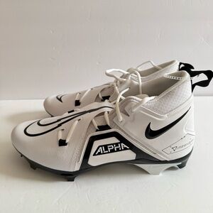 New Nike Alpha Menace Pro 3 White Football Sports Cleats DH3292-100 Men Size 14W